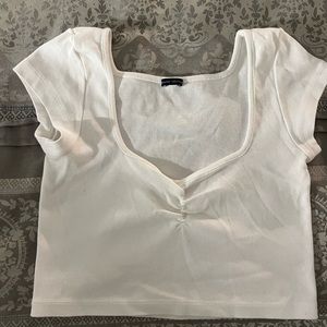 White crop top brandy Melville